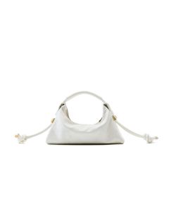 ALL WHITE KNOTTED HOBO TREASURE BOX - M